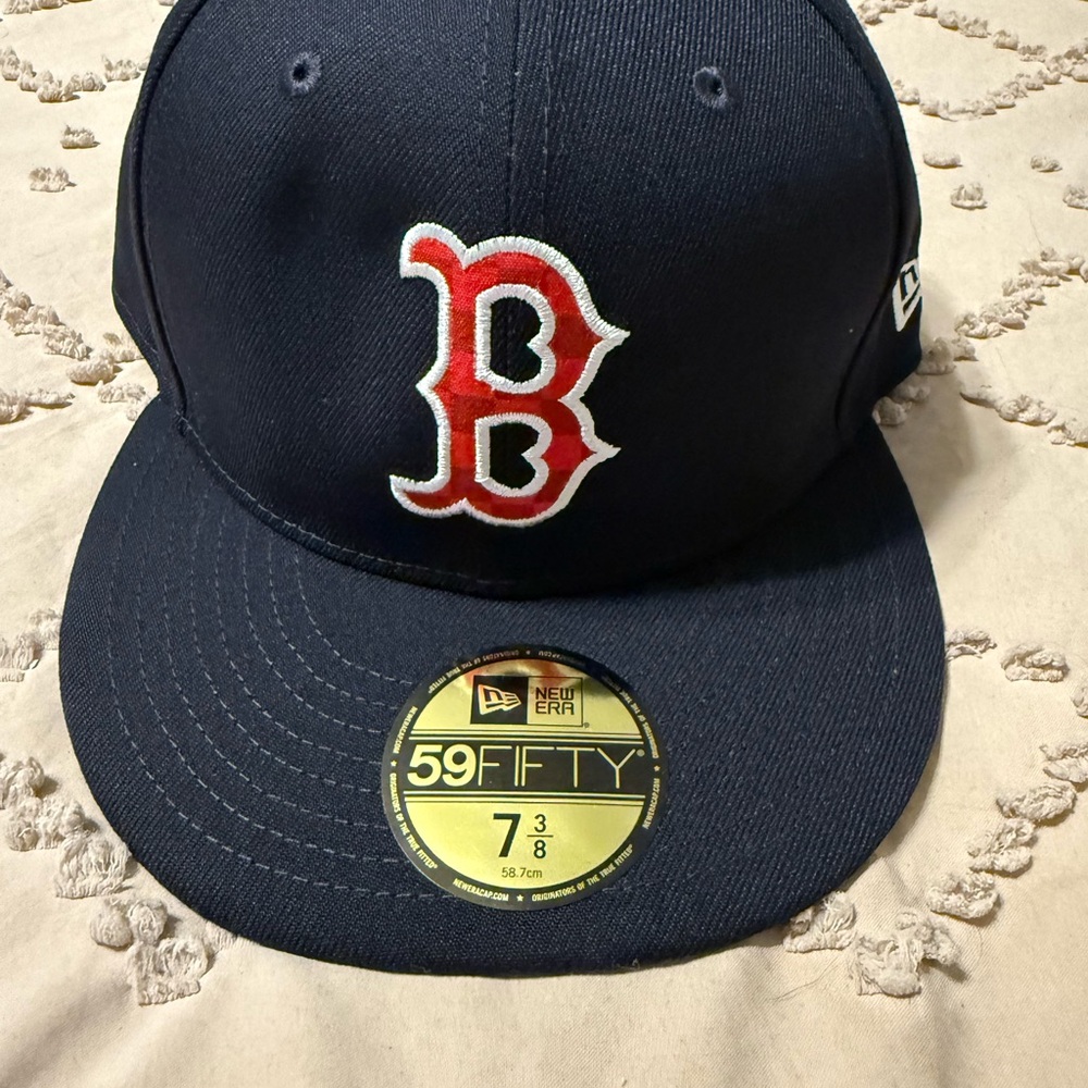 NWT Boston Red Sox New Era 59FIFTY Navy Baseball Cap 7 3/8